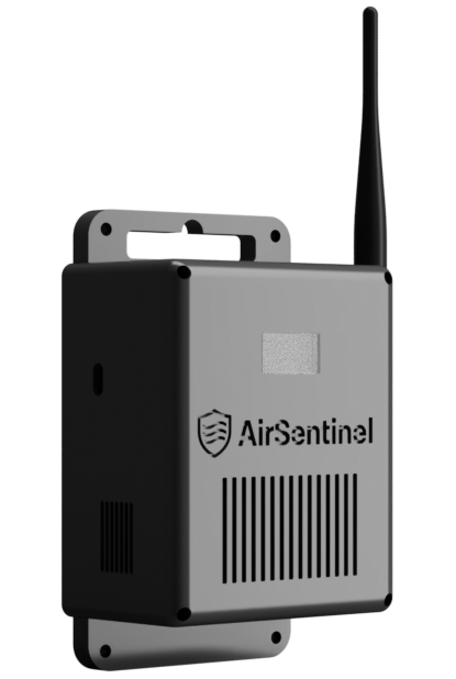 Mobile screen showing air data